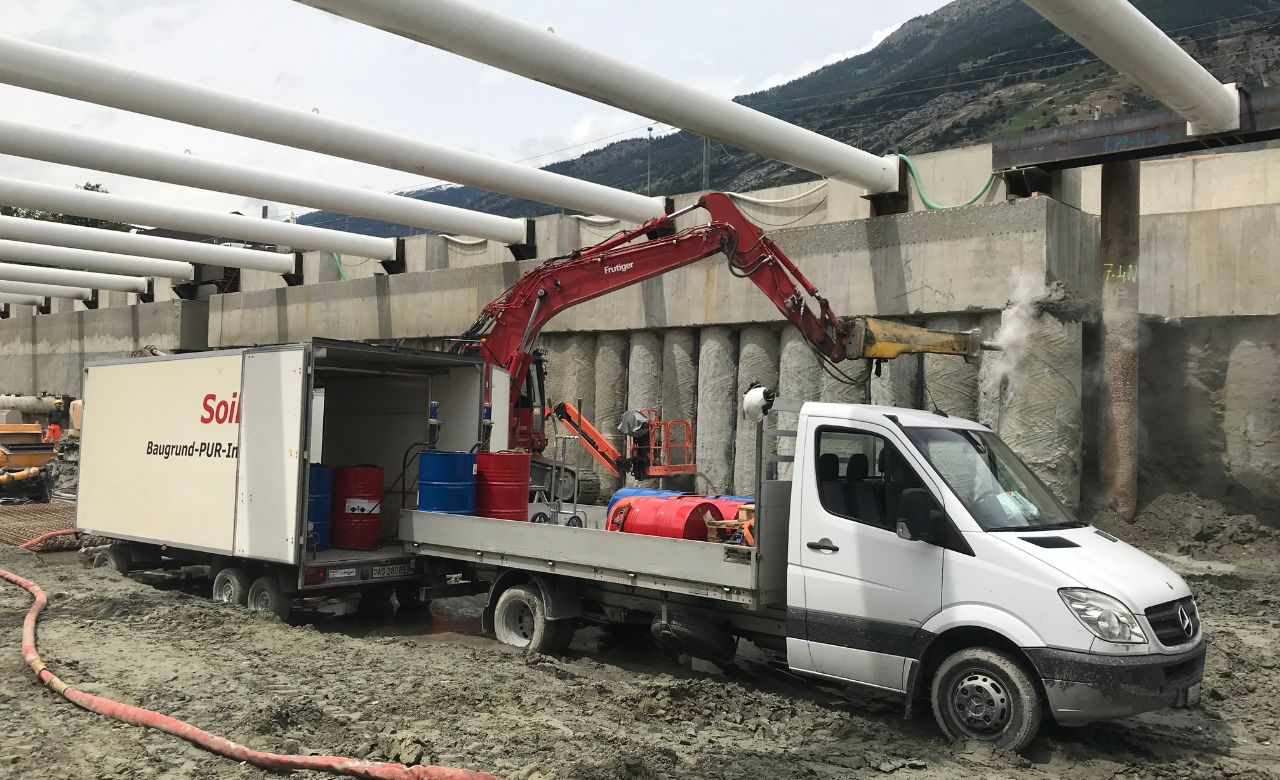 Leck In Baugrubenwand Abdichten Soiltec 14