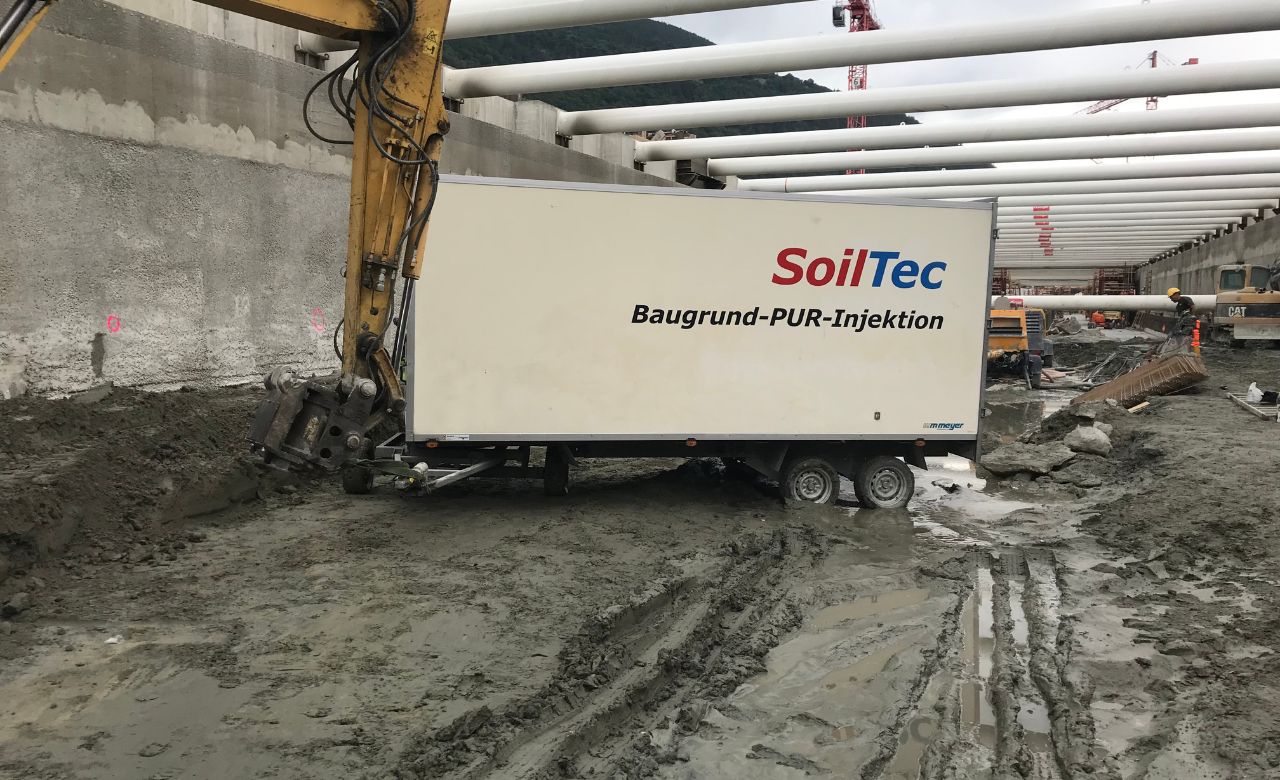 Leck In Baugrubenwand Abdichten Soiltec 15