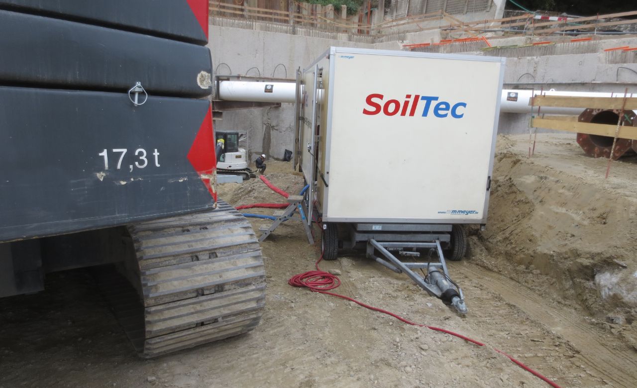 Leck In Baugrubenwand Abdichten Soiltec 18