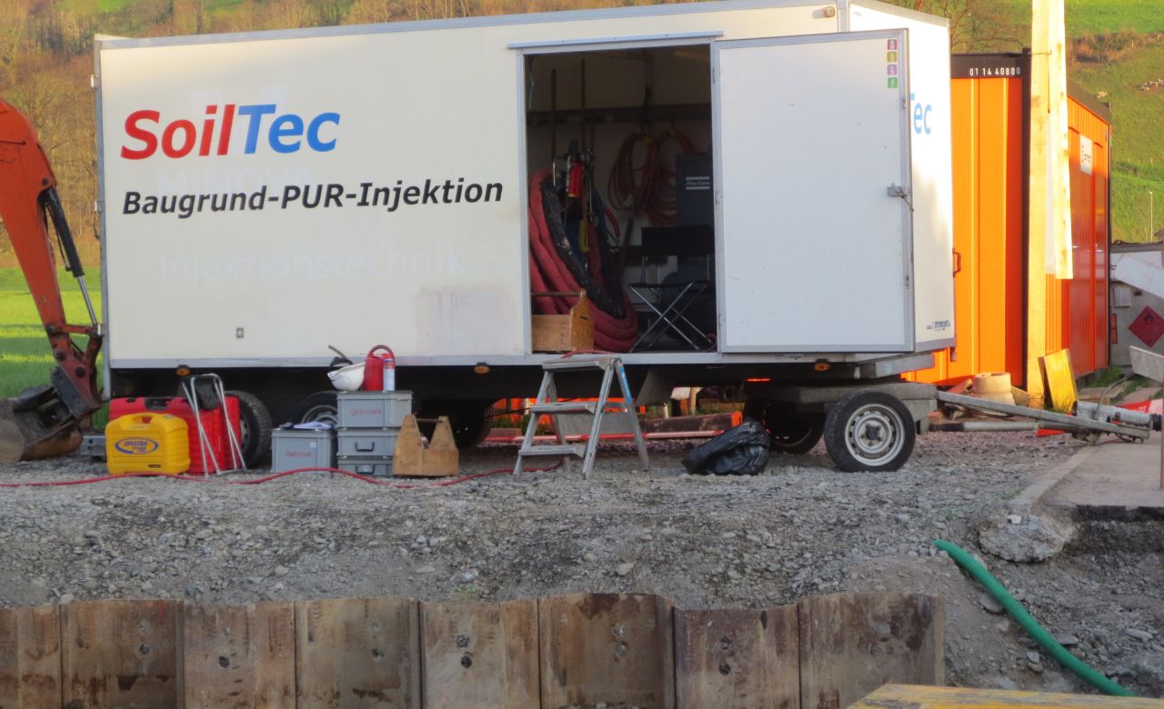 Leck In Baugrubenwand Abdichten Soiltec 29